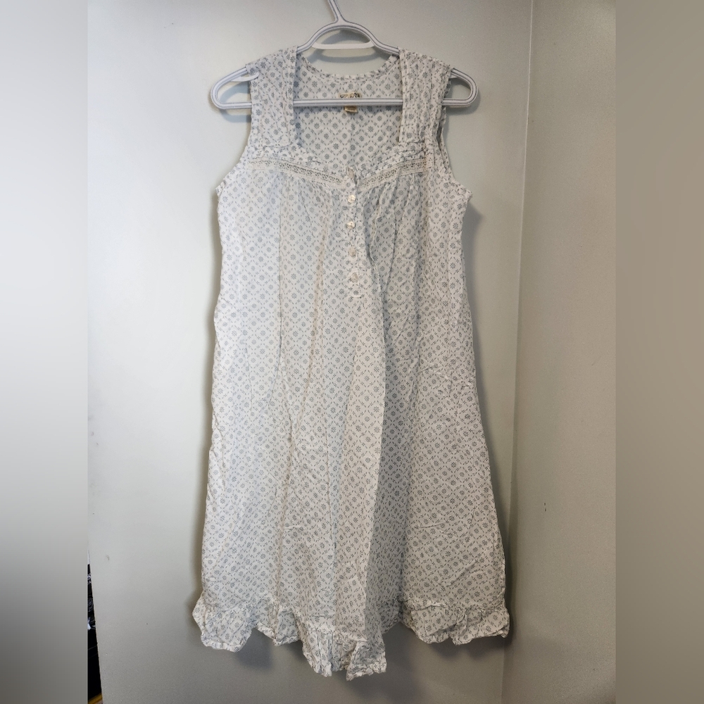 Claudel 100% Cotton Lace Trimmed Nightgown